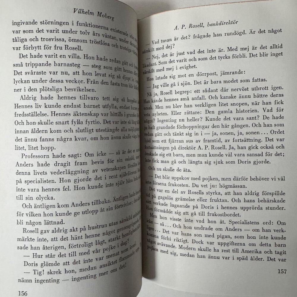 Vilhelm Moberg A.P. Rosell Bankdirektör First Edition HC 1946 Swedish Language - Picture 13 of 16